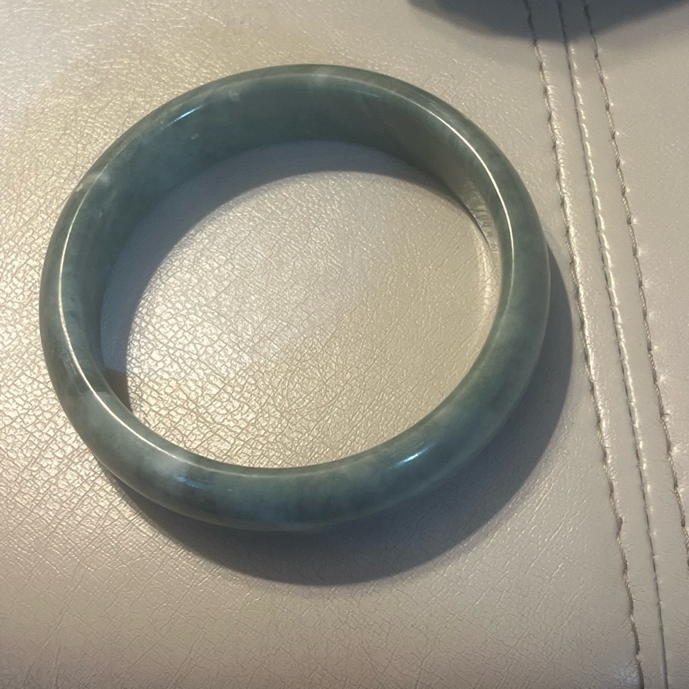 Green Jade Bangle Bracelet - Women's Jewelry